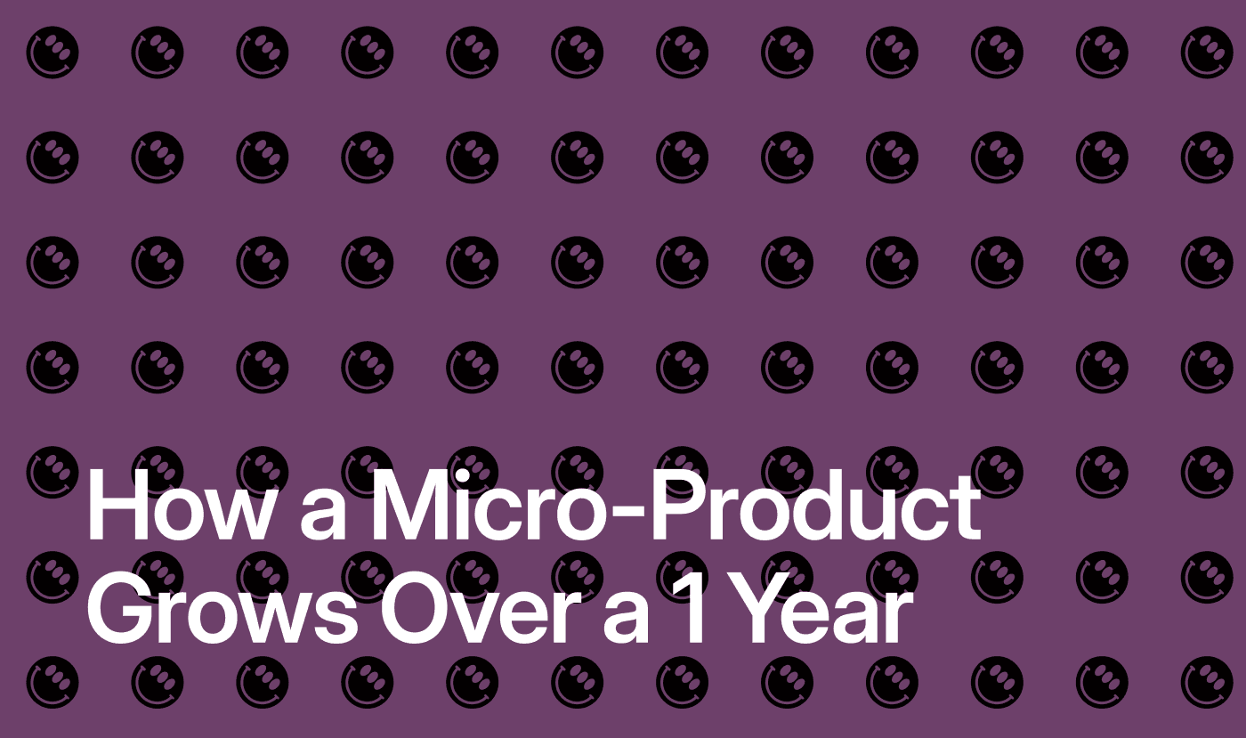 How a Micro-Product Grows Over a Year: Lessons from the Field
